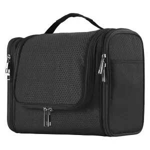 トラベルバッグ 大容量 フック付 パッキング 仕分け バッグインバッグ 旅行 Extra Large Capacity Hanging Toiletry Bag for Men & Women, Portable Waterproof Bathroom Shower Bag, Lightweight Dopp kit Shaving Bag, Sturdy Metal Hook O