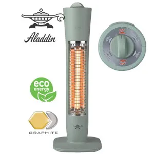 アラジングラファイトヒーター アラジン電気ストーブ 200w 400w 省エネ 小型 足元 オフィス おしゃれ 遠赤グラファイトヒーター 瞬間暖房【在庫あり】選べるカラー2色 Aladdin AEH-G409N グリーン
