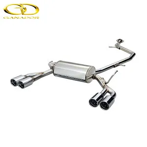 GANADOR マフラー Vertex 4WD/SUV カローラクロス GR SPORT 標準バンパー 6AA-MXGH15 R7/8- M20A-FXS 4WD [ハイブリッド GR SPORT 標準バンパー] 左右4本出し ポリッシュ 個人宅配送不可 沖縄・離島は要確認