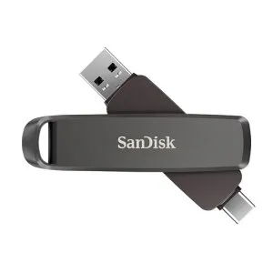 SANDISK512GBExtremePROデュアルドライブ-最大1000MB/秒、USBType-C、USBType-A、高性能フラッシュドライブ-SDDDE1-512G-G46。