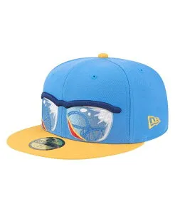 ニューエラ メンズ アクセサリー 帽子 ジャージー New Era Men's Blue/Yellow Jersey Shore BlueClaws Authentic Collection 59FIFTY Fitted Hat Blue Yellow ブルー