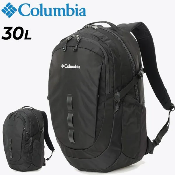 コロンビア リュック 30L メンズ レディース バッグ Columbia ペッパーロック バックパック はっ水 撥水 男女兼用 黒 アウトドアバッグ /PU7254【ギフト不可】